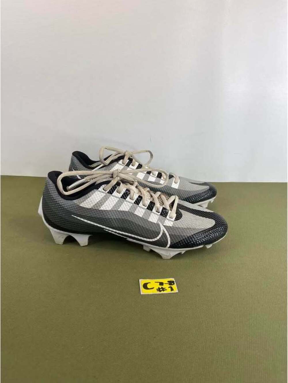 Nike Vapor Edge Speed 360 2 Football Cleats Black Grey White DQ5110-001 Size 8